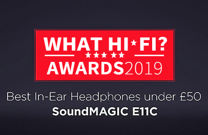 SoundMagic E11C: What Hi-Fi Award Winner Best in-ear headphones under £50